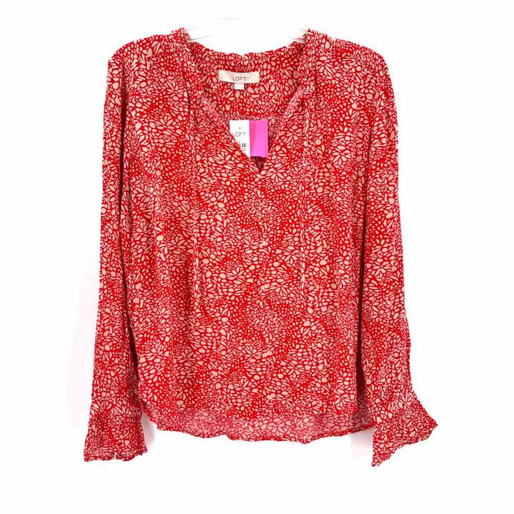 Size S LOFT Red Shirt
