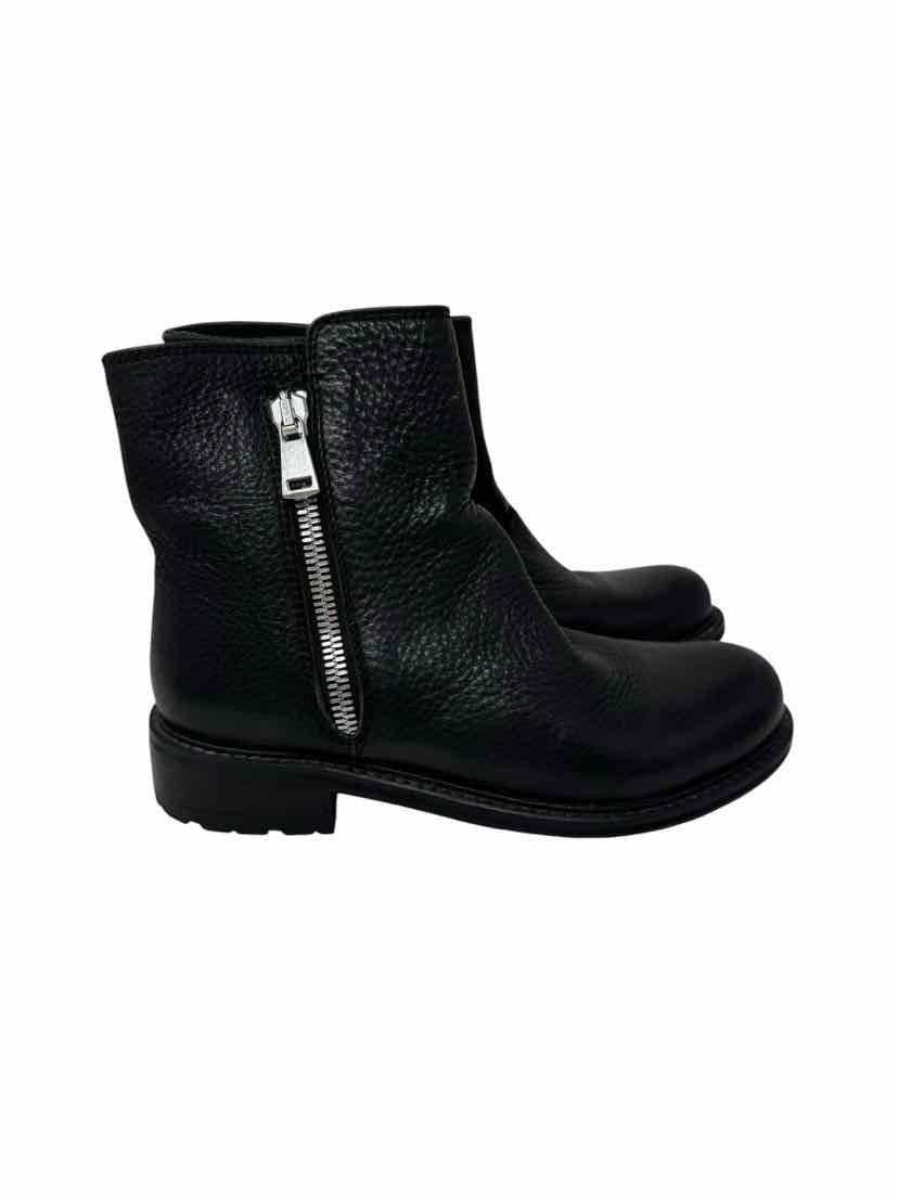 Shoe Size 37 Black Leather Boots