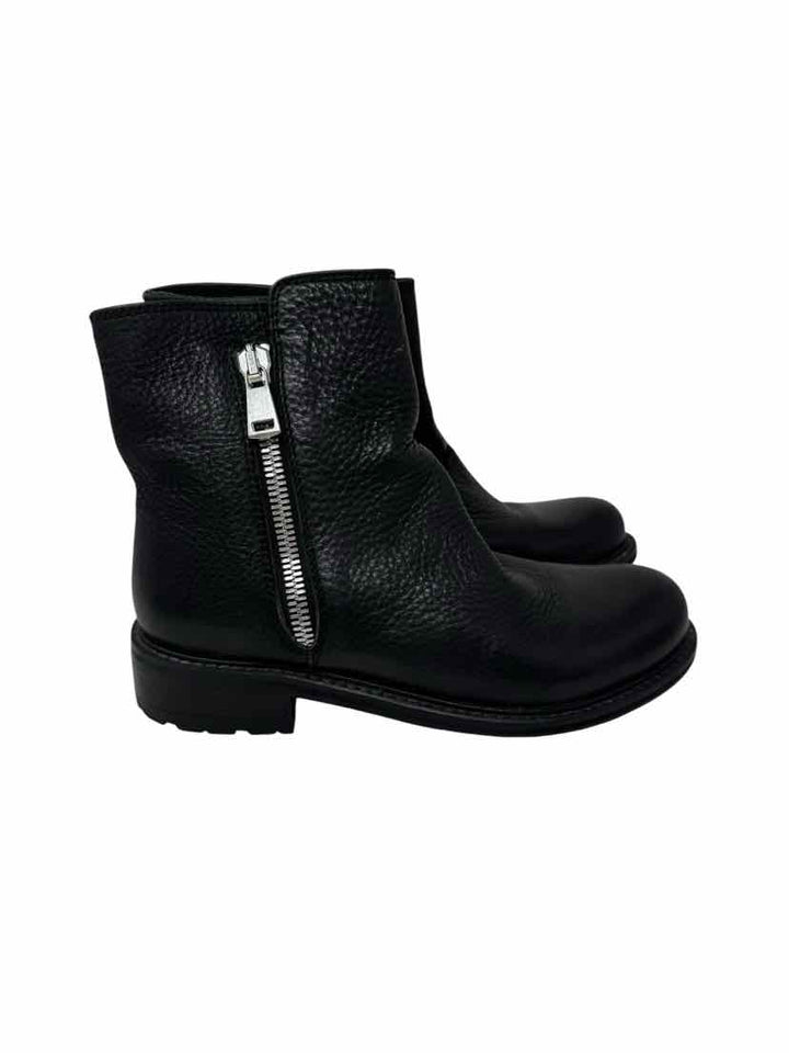 Shoe Size 37 Black Leather Boots
