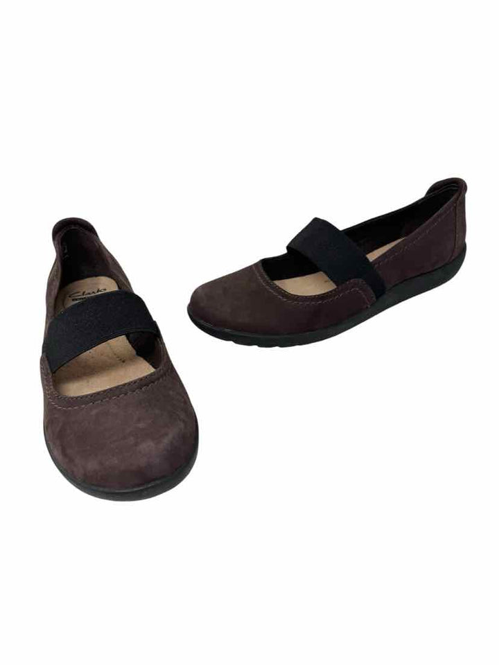 Shoe Size 8.5 CLARKS Brown Flats