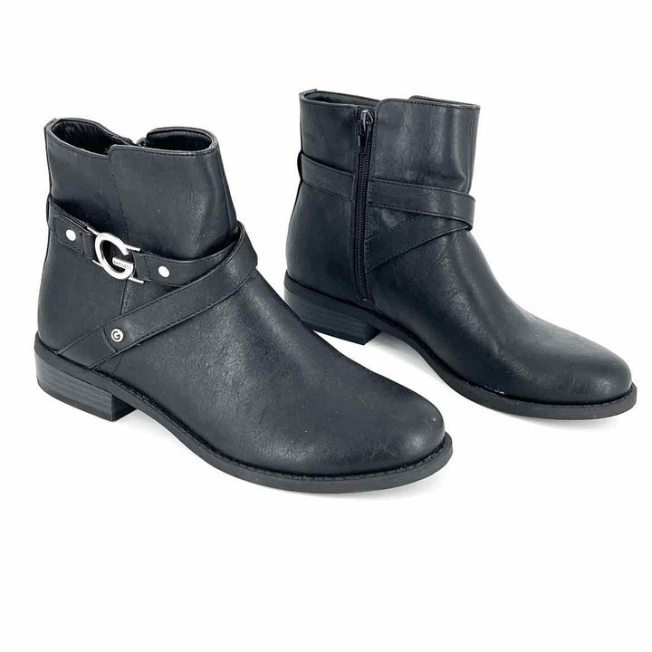 Shoe Size 8.5 GUESS Black Faux Leather Boots