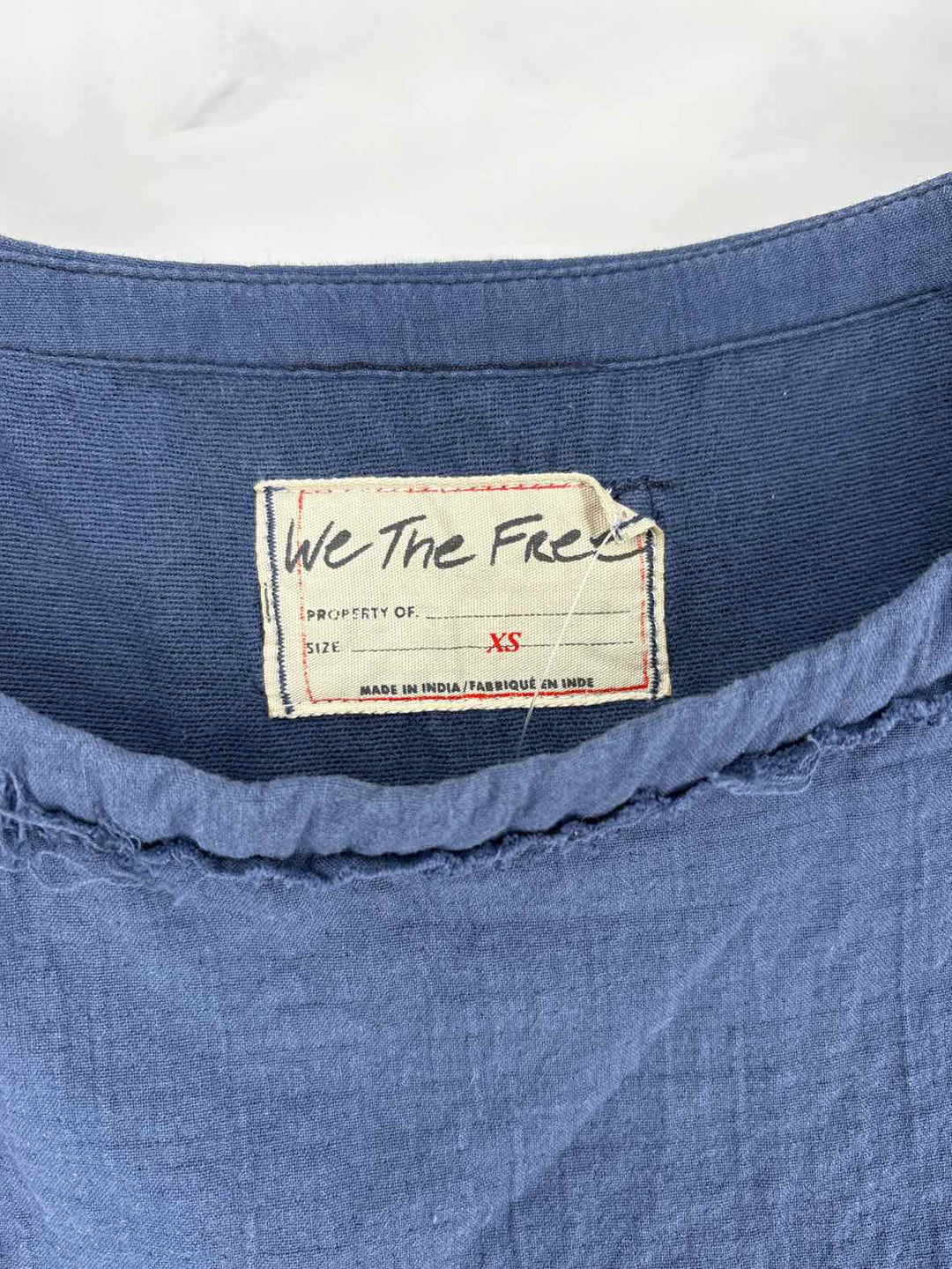 Size XS WE THE FREE Blue Shirt