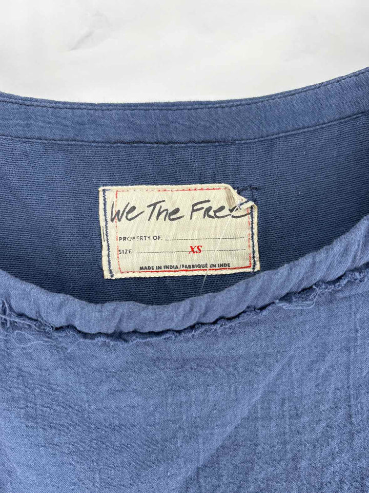 Size XS WE THE FREE Blue Shirt