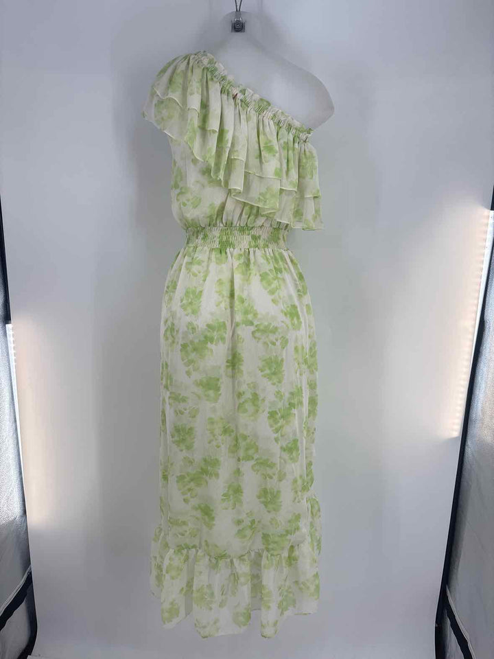 Size L MISA Green Print Dress