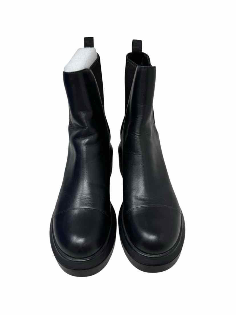 Shoe Size 37.5 Stuart Weitzman Black Leather Boots