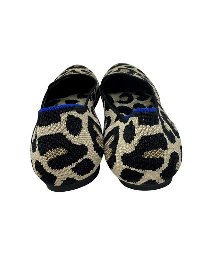 Shoe Size 9.5 ROTHY'S Brown Print Knit Flats