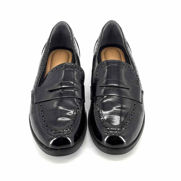 Shoe Size 9 KELLY & KATIE Black Faux Leather Loafers