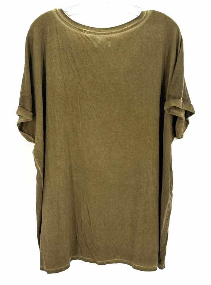 Size XL WONDERLY Olive Knit Shirt