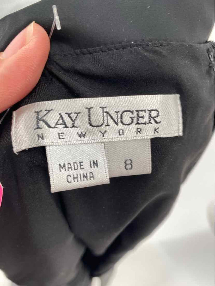 Size 8 KAY UNGER Black Dress