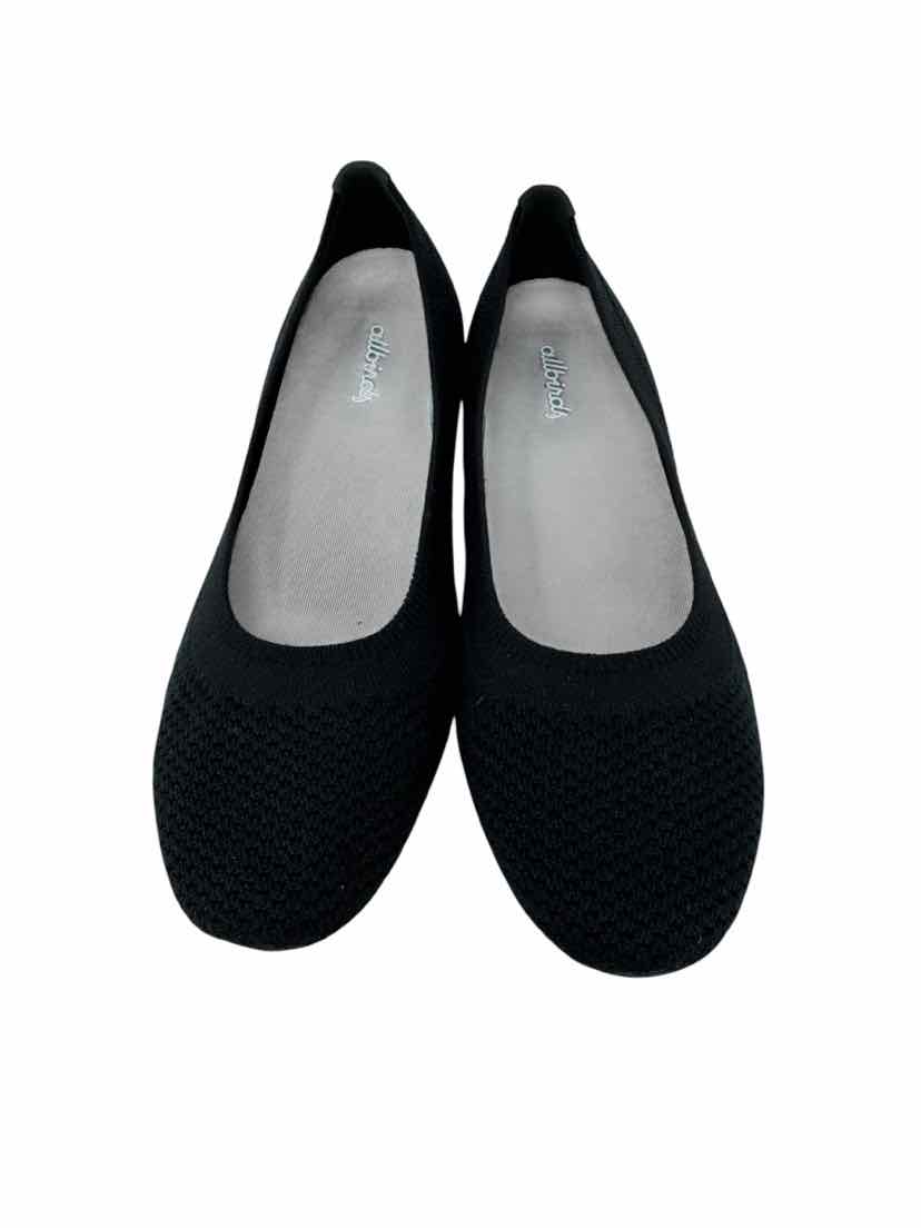 Shoe Size 8 ALL BIRDS Black Knit Flats