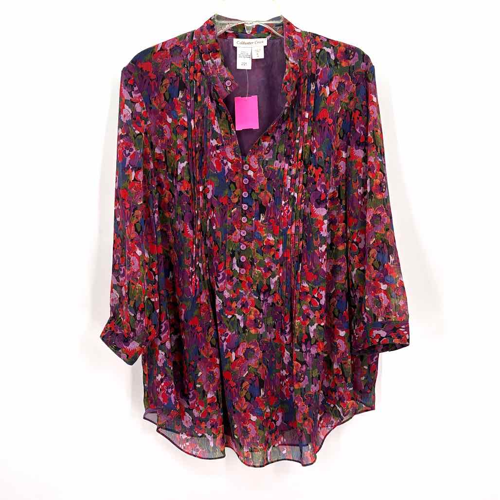 Size XL Coldwater Creek Purple Shirt