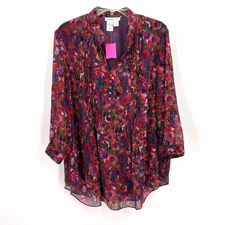 Size XL Coldwater Creek Purple Shirt