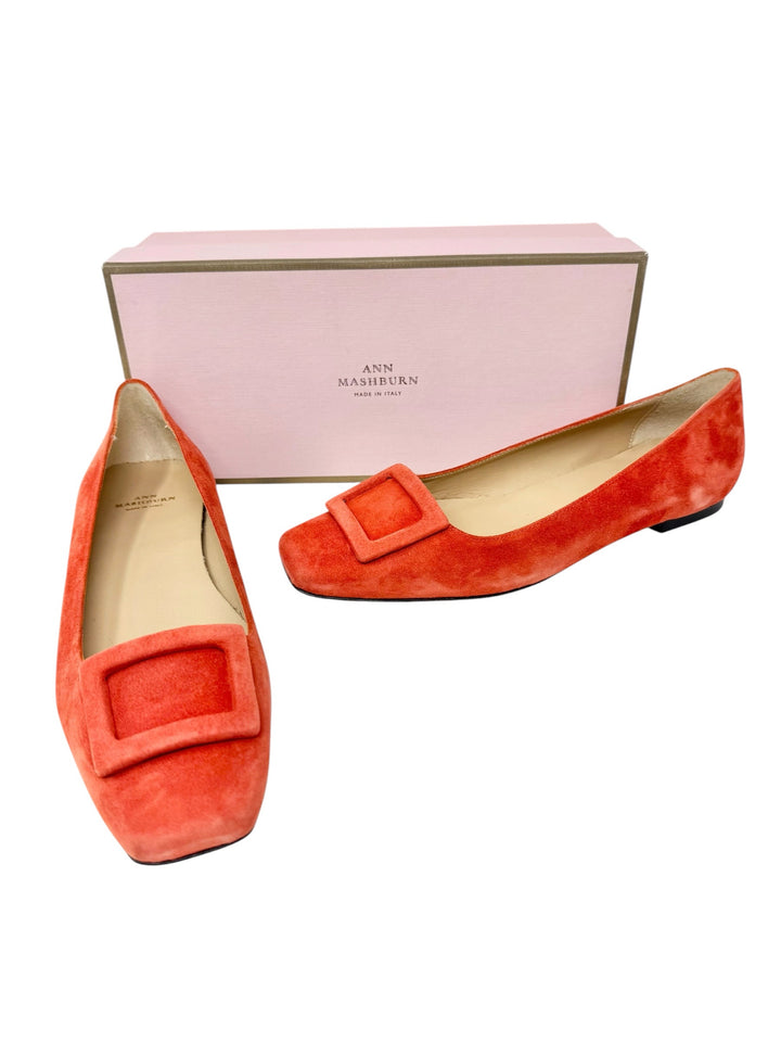 Shoe Size 40.5 ANN MASHBURN Orange Flats
