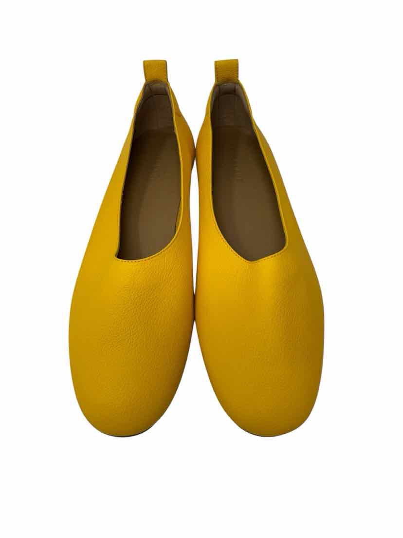 Shoe Size 10 EVERLANE Yellow Leather Flats