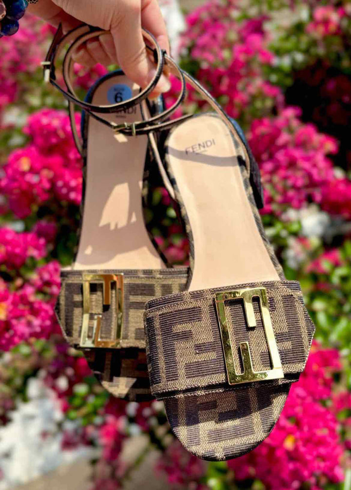 Shoe Size 37 Fendi Brown Luxury - Sandals