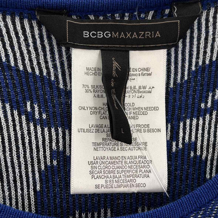 Size L BCBG Multi-Color Knit Dress