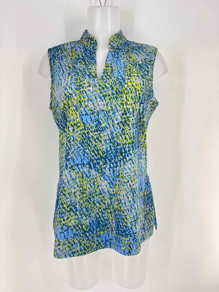 Size M Blue Print Shirt