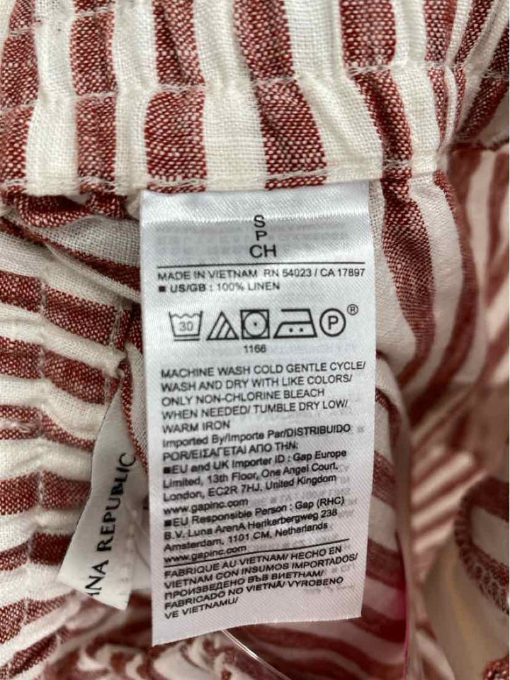 Size S Banana Republic Tan Linen Capri