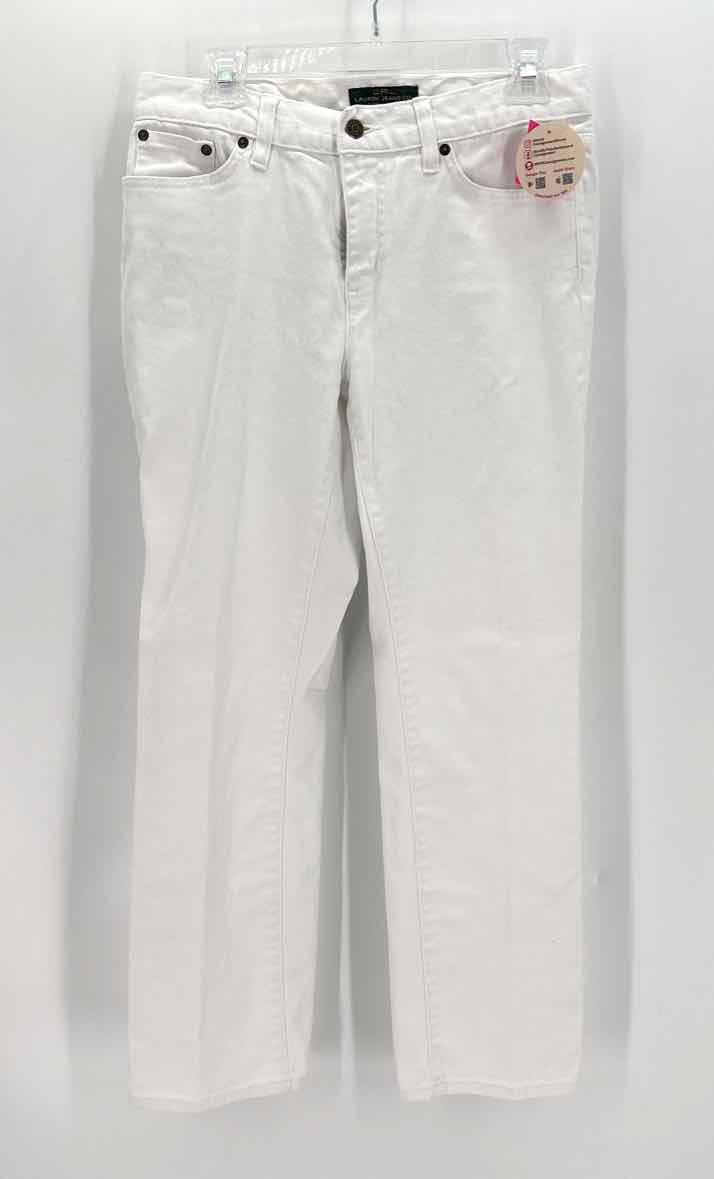 Size 10P RALPH LAUREN White Denim Jeans