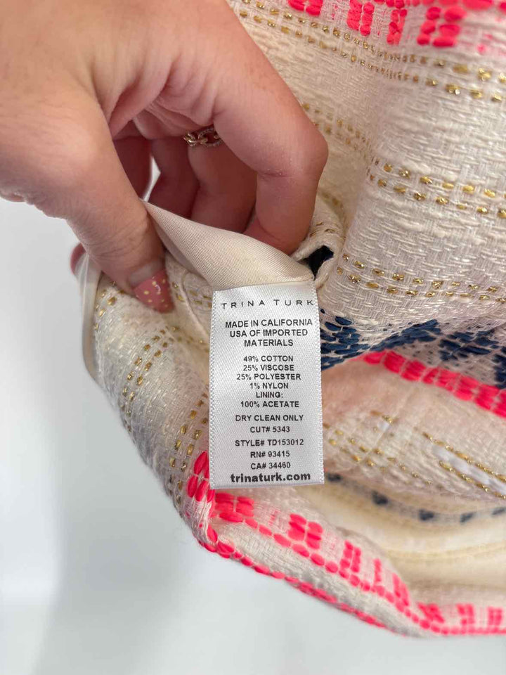 Size 12 TRINA TURK Cream Dress