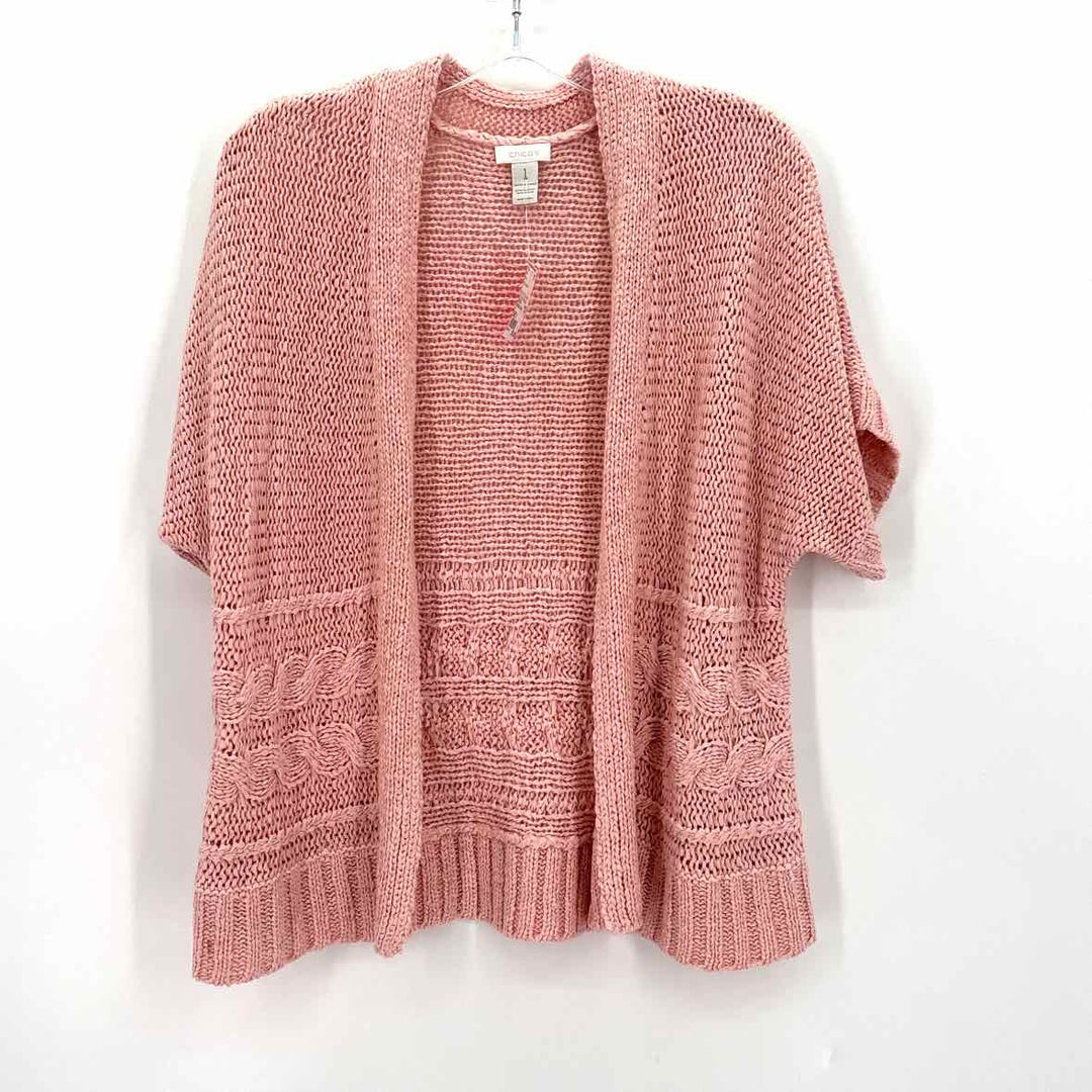 Size 1 Chico's Pink Knit Sweater