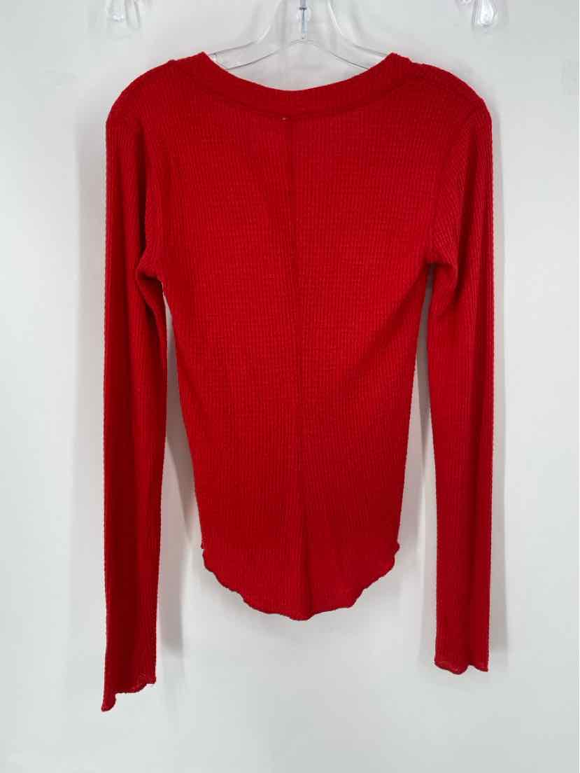 Size S FREE PEOPLE Red Shirt
