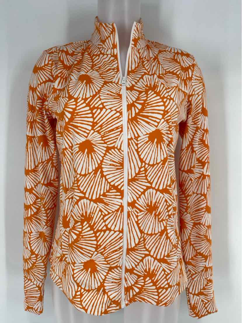 Size M TOMMY BAHAMA ORANGE PRINT Shirt
