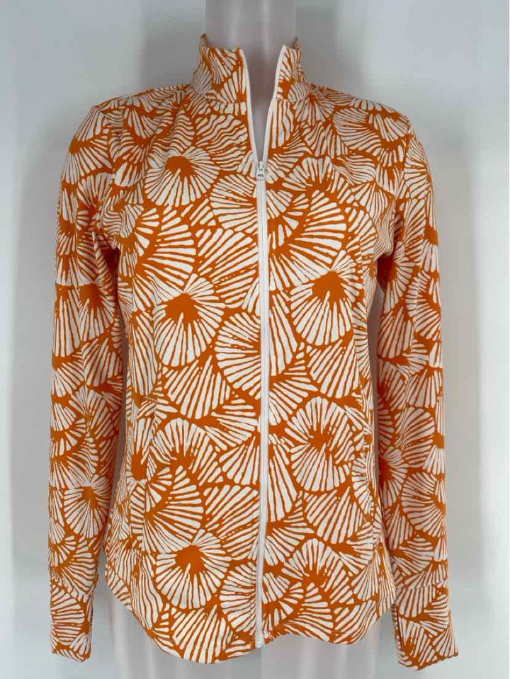 Size M TOMMY BAHAMA ORANGE PRINT Shirt