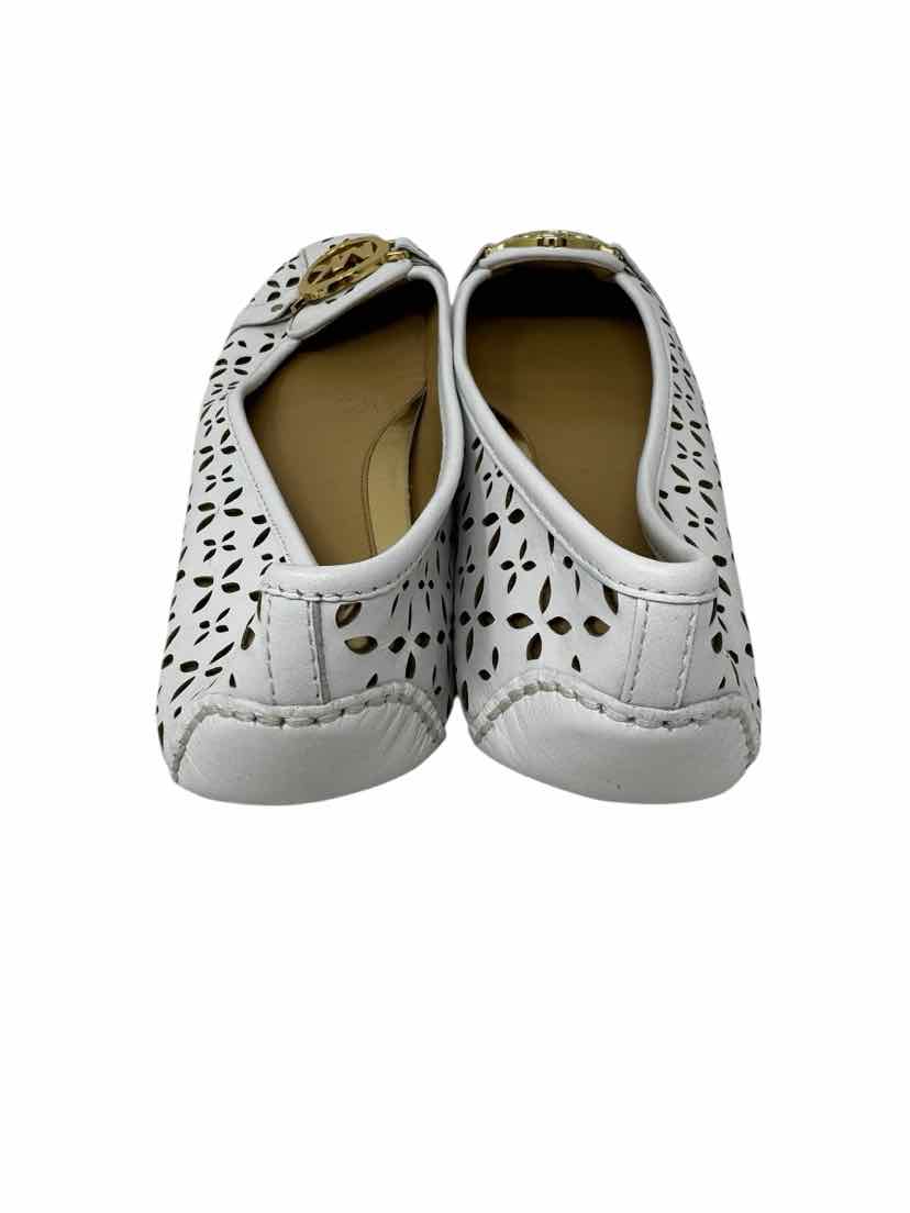 Shoe Size 9.5 Michael Kors White Flats