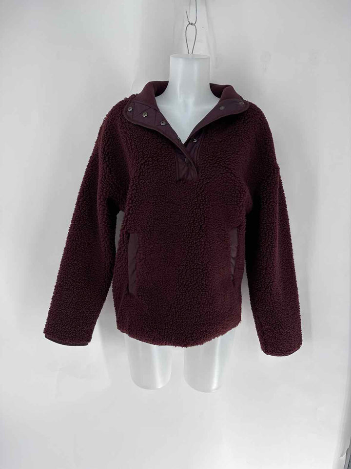 Size M Athleta Burgundy Sweater