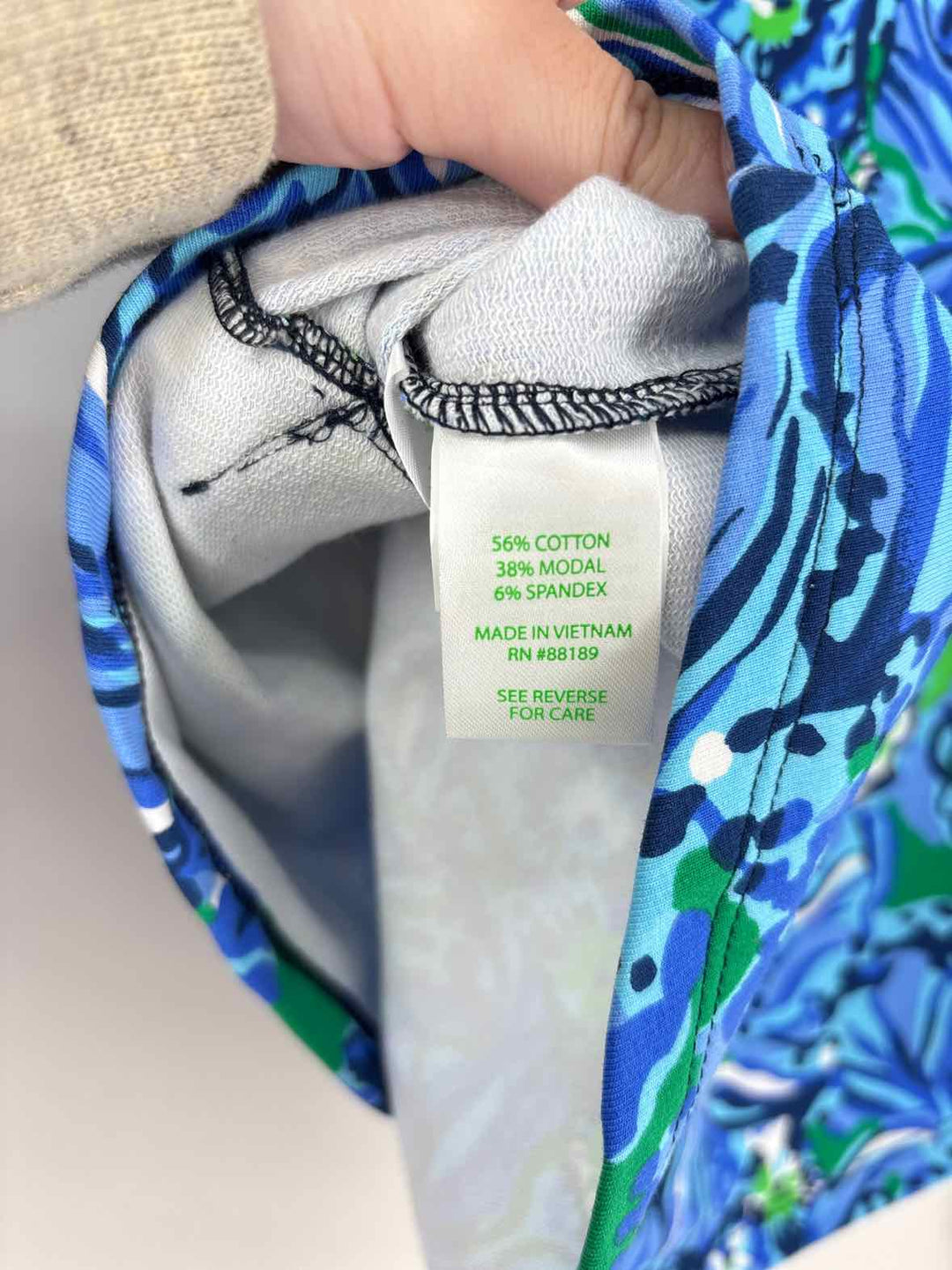 Size M Lilly Pulitzer Blue Shirt