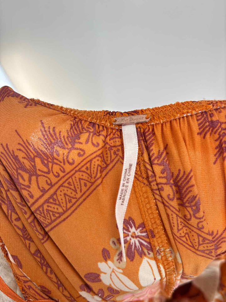 Size XL FREE PEOPLE Orange Romper