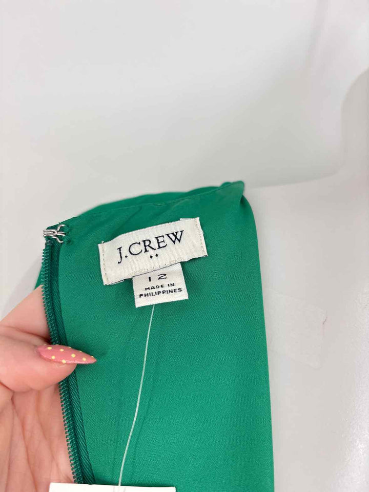 Size 12 J Crew Green Dress