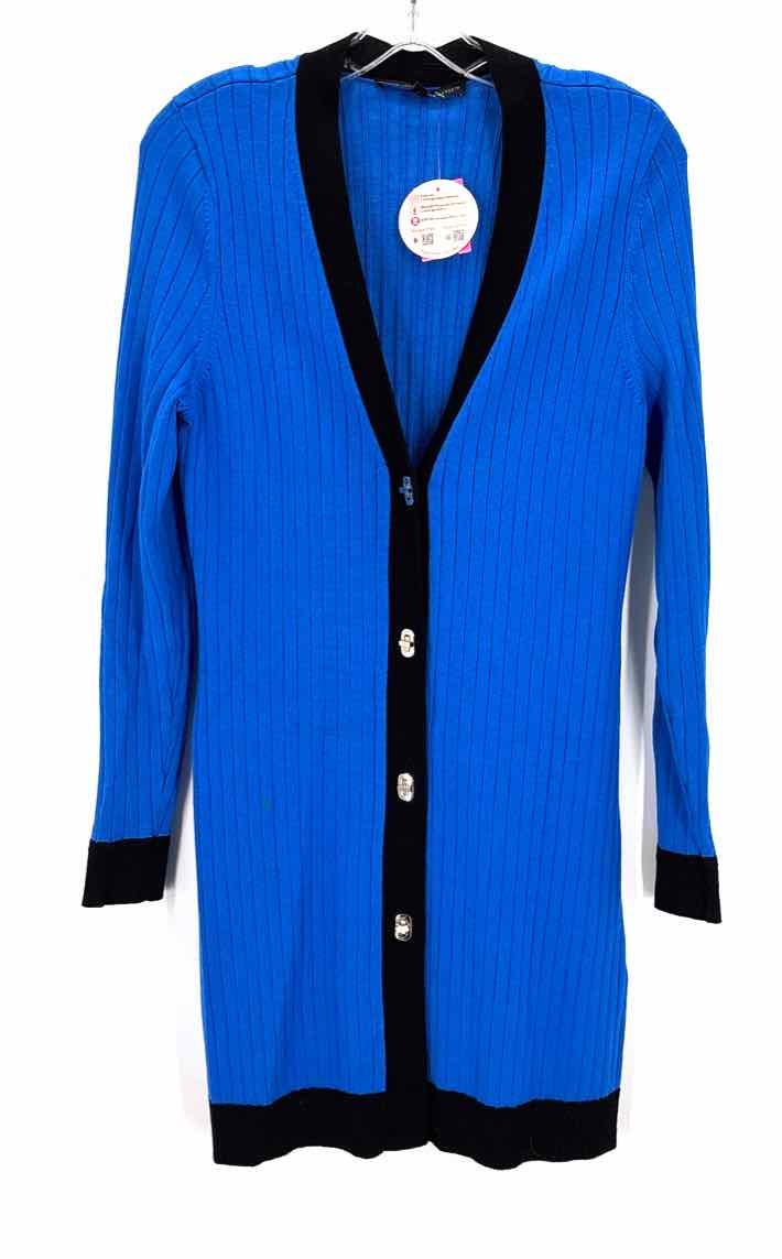 Size M White House Black Market Blue Sweater