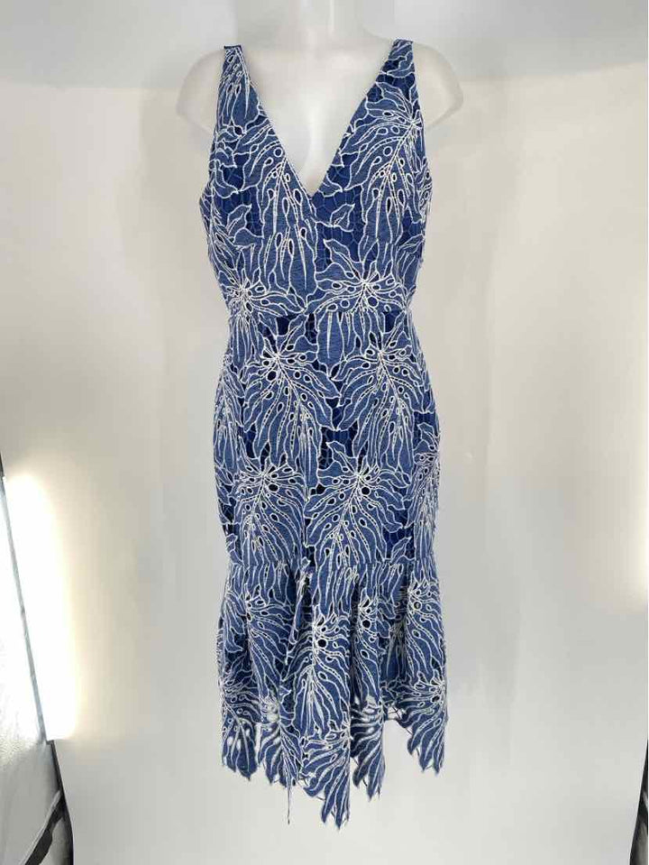 Size 10 ANTONIO MELANI Blue Dress