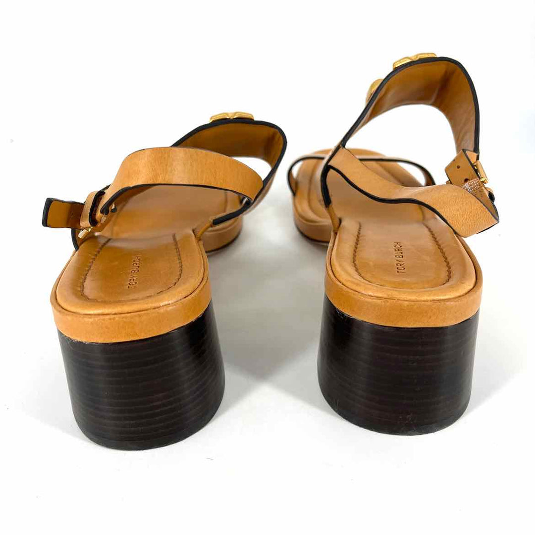 Shoe Size 11 Tory Burch Camel Leather Sandals