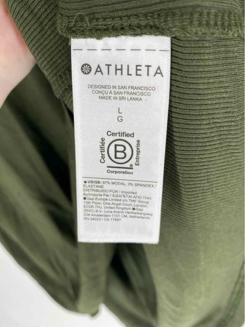 Size L Athleta Green Shirt
