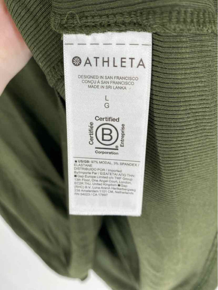 Size L Athleta Green Shirt