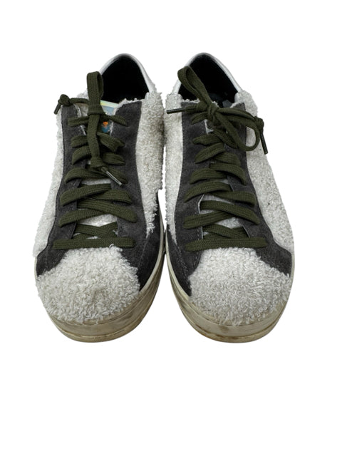Shoe Size 38 P448 Ivory Suede Sneakers