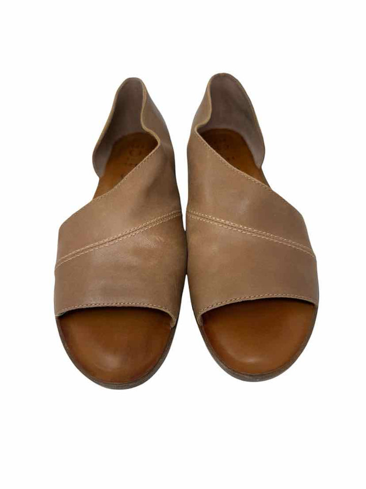 Shoe Size 8 SOLE SOCIETY Tan Leather Flats