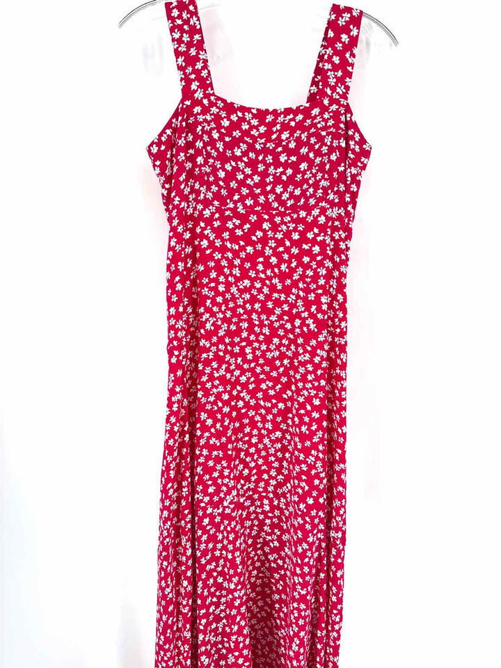 Size XXS Vince Camuto Red Print Jacket