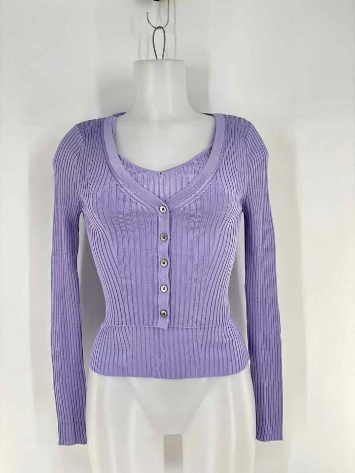 Size S Banana Republic Lavender Knit Cardigan