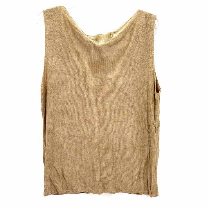 Size X ELLEN TRACY Beige Knit Shirt