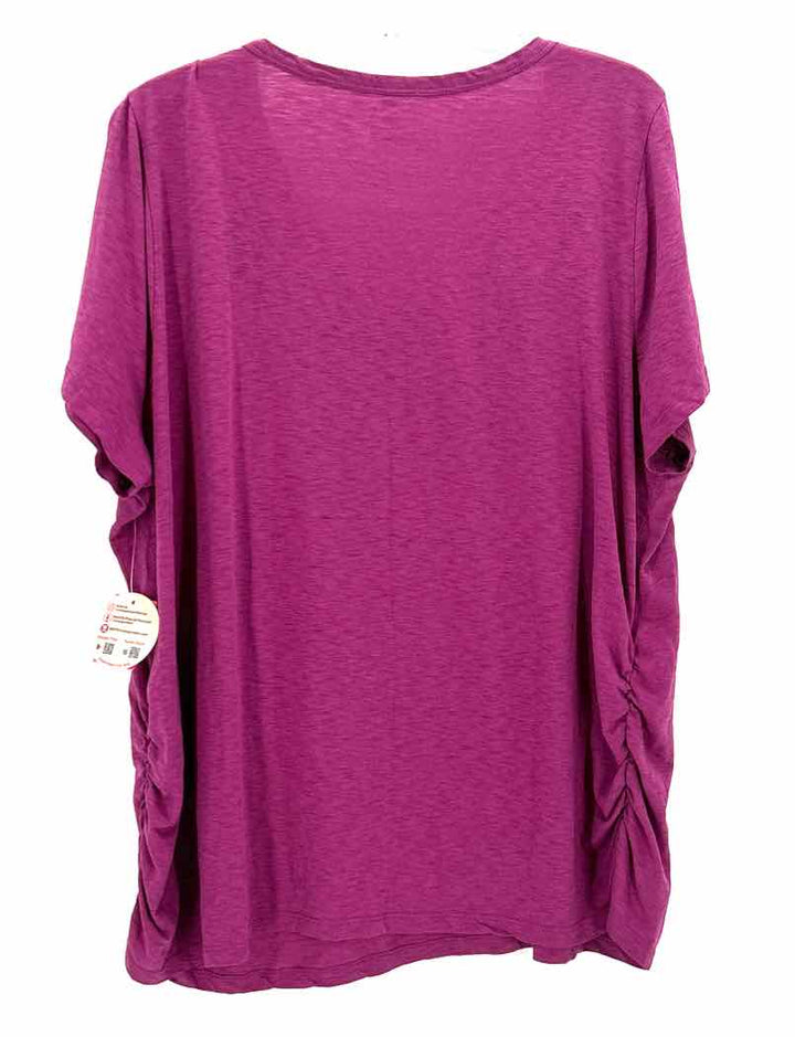 Size 22/24 LANE BRYANT Fuschia Knit Shirt