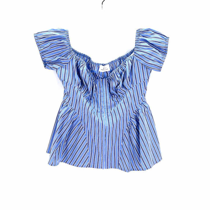 Size L Blue Print Shirt