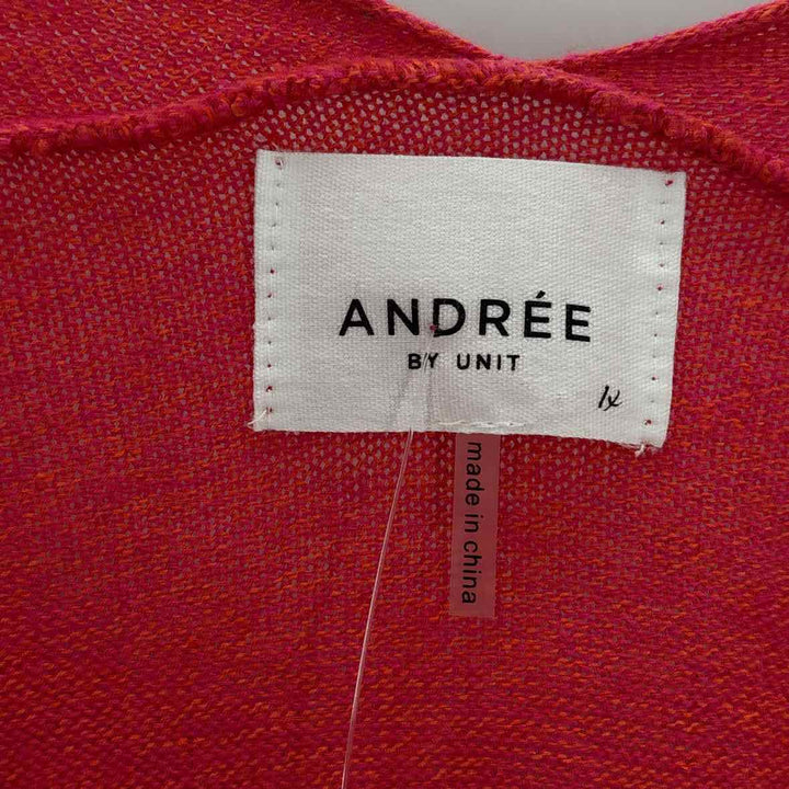 Size 1X Coral Knit Sweater