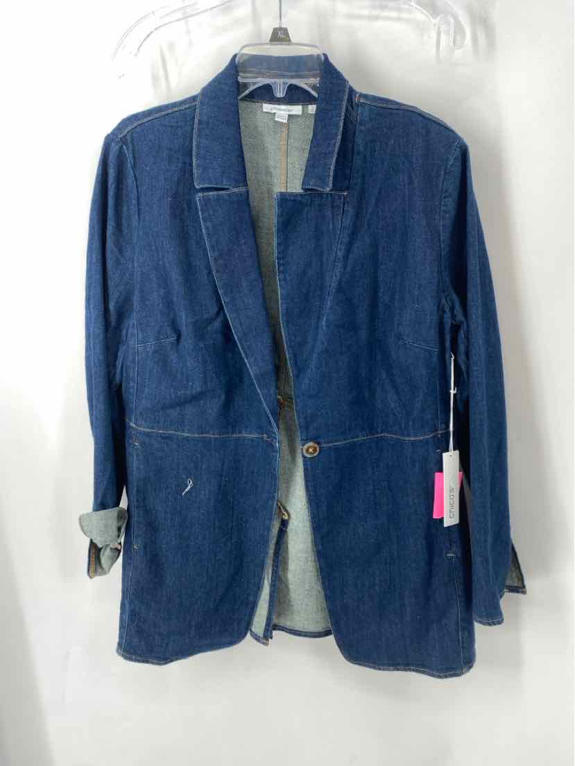 Size L Chico's Denim Blazer