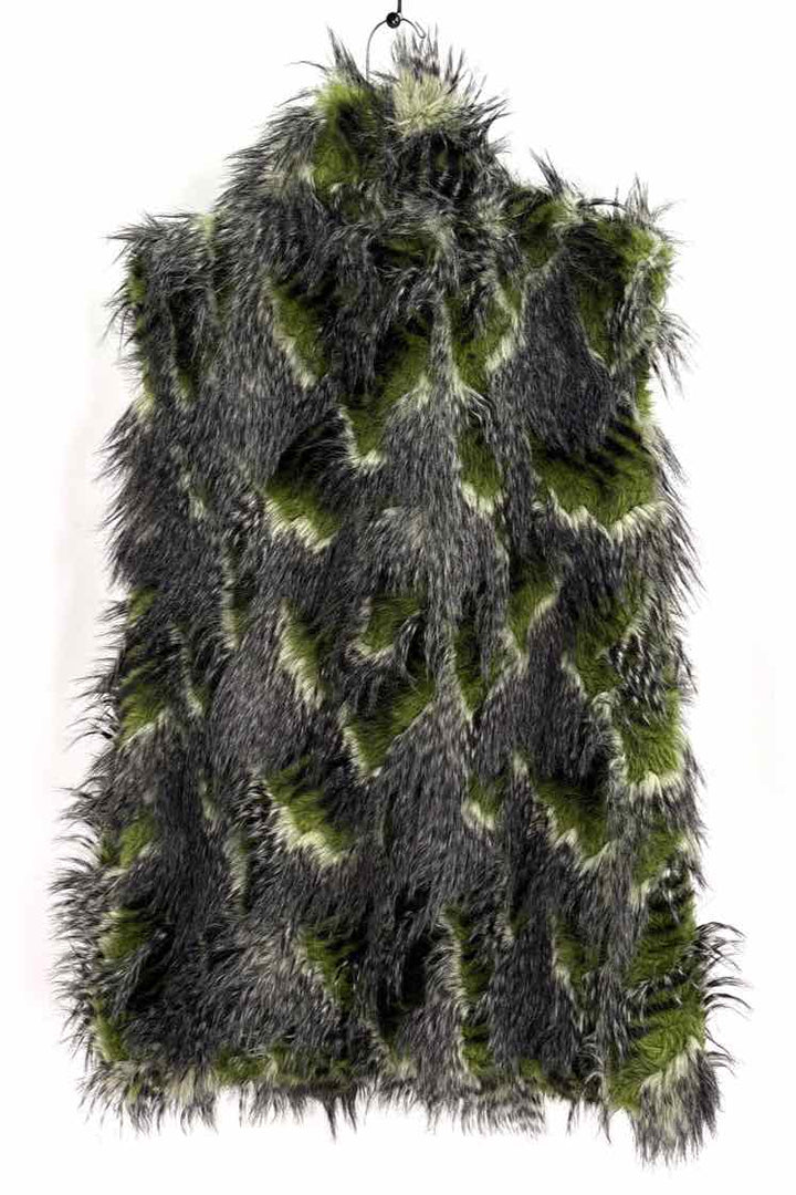 Size M/L Steve Madden Olive Faux Fur Vest