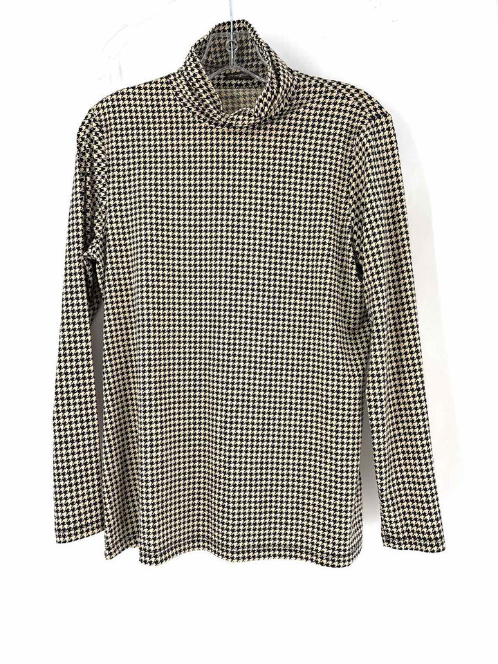 Size M J MCLAUGHLIN TAN PRINT Shirt