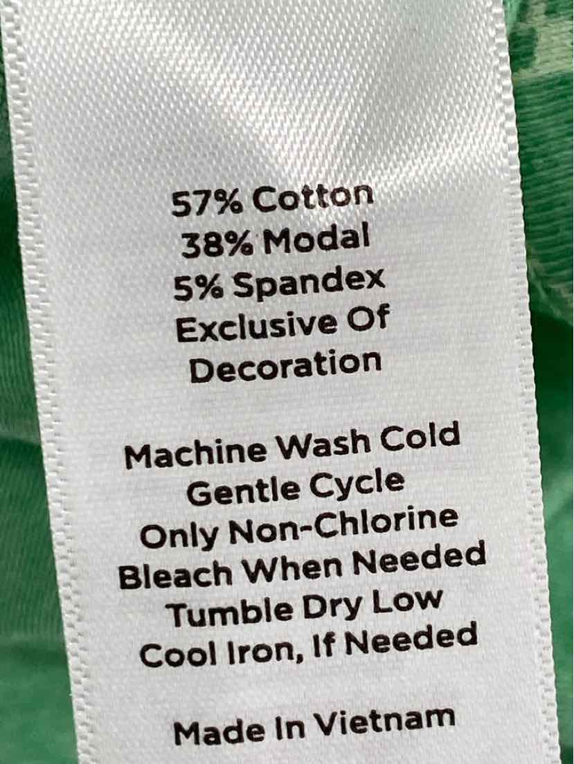 Size L Talbots Green Print Shirt